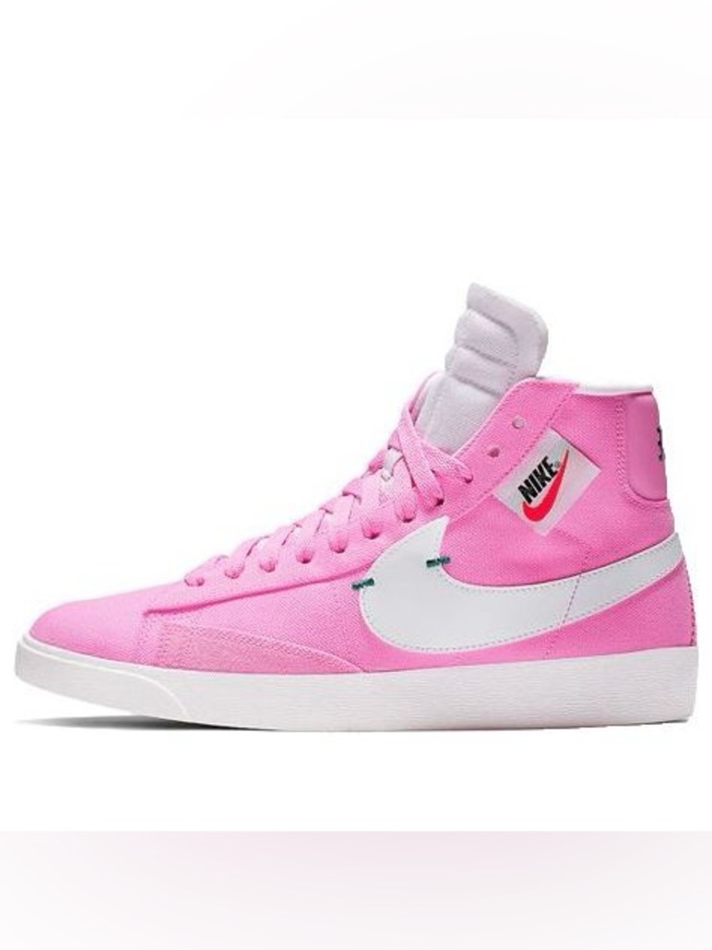 Nike Pink Rebel Blazer NEW High-Top Sneaker with White Swoosh sz 8